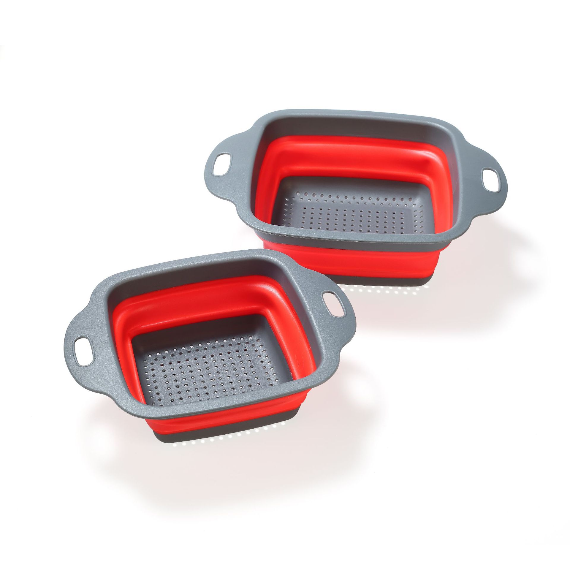 Practical Foldable Square Draining Basket Collapsible Colander