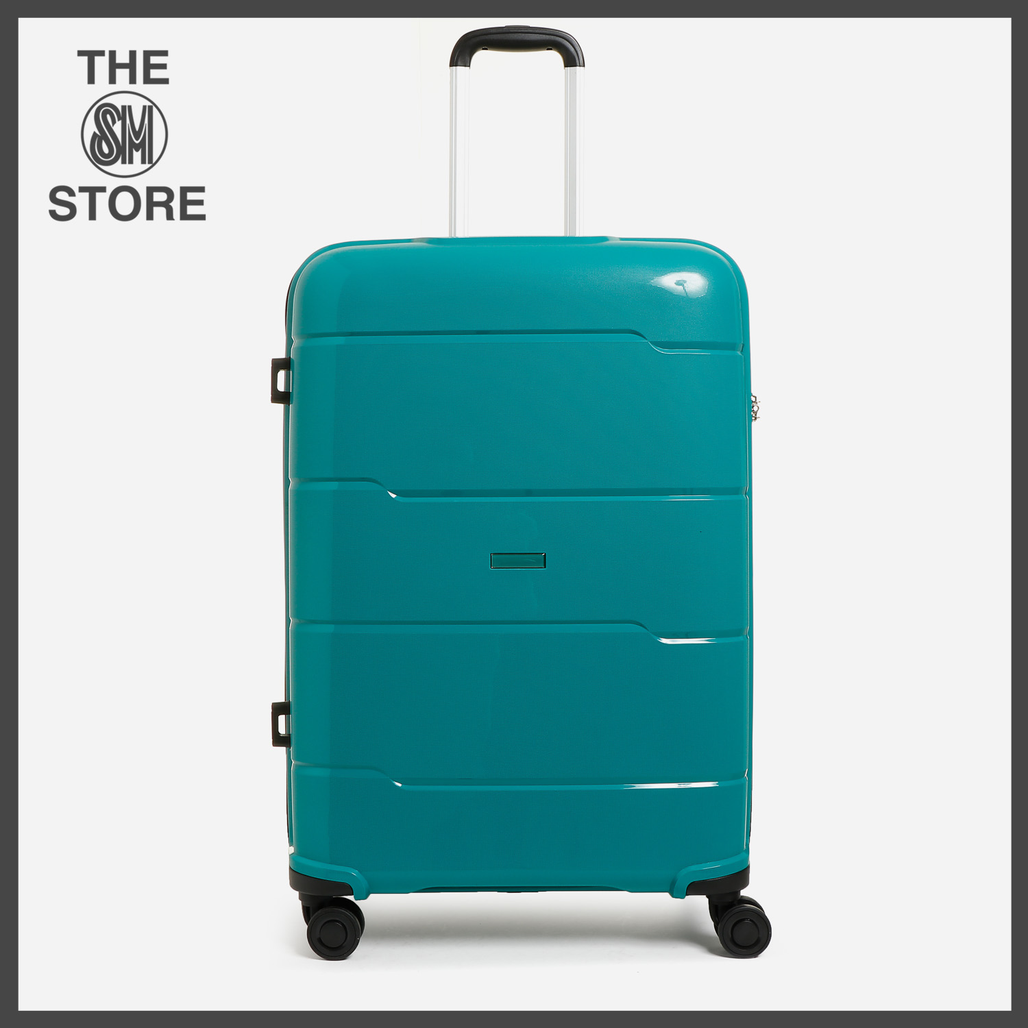 teal hard case luggage