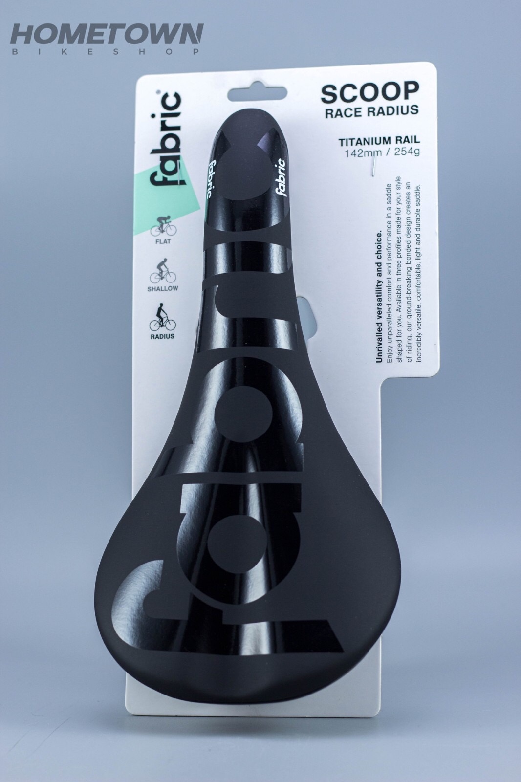 Scoop Radius Scoop Pro Team Flat Fabric Saddle Scoop Elite Gel