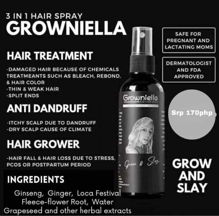 Authentic Growniella Hair Growth Spray 100ml Lazada Ph 1515