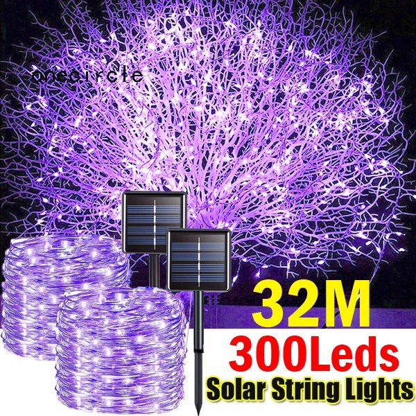 32M Solar String Fairy Lights Outdoor Waterproof 22M/32M 200 LED 300LED