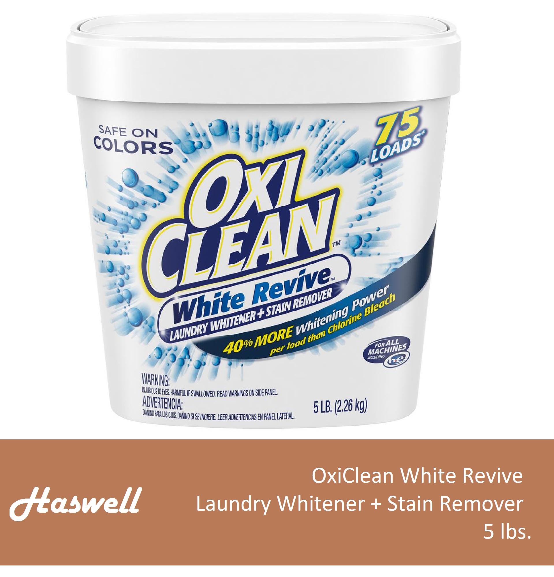 White Revive Laundry Whitener Stain Remover, 5 Lbs 