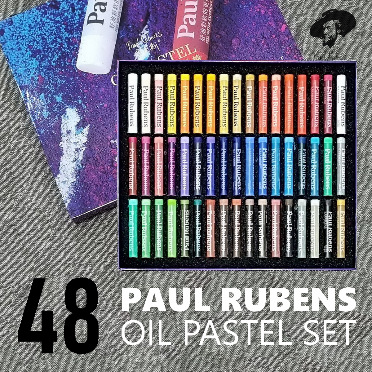 Paul Rubens OIL PASTEL 48 + 3 COLORS Standard Set