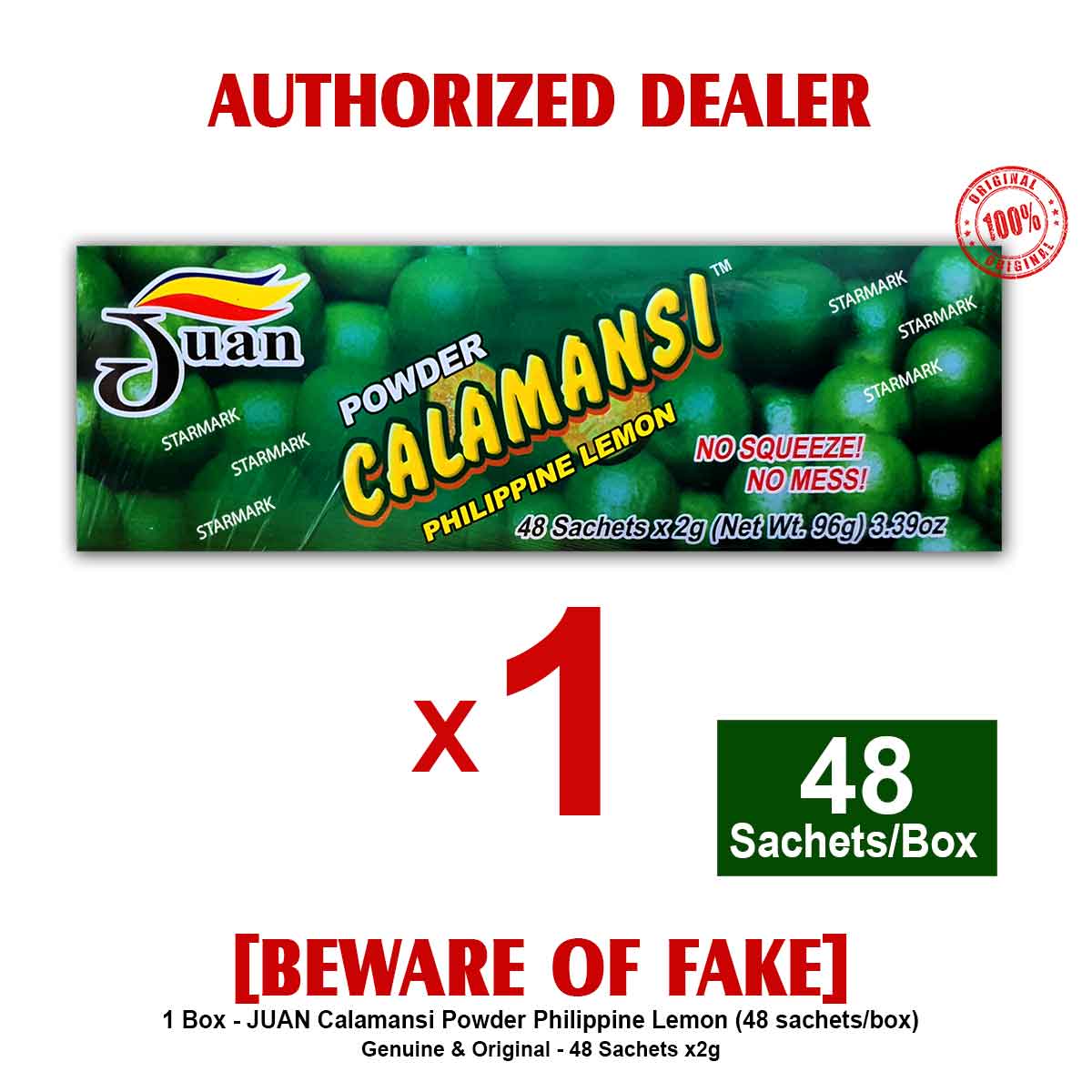 Juan Calamansi Juice Powder Philippine Lemon Powders Kalamansi 48