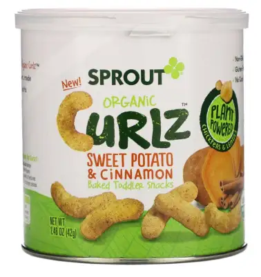 Sprout Organic, Curlz, Sweet Potato & Cinnamon, 1.48 oz (42 g) from US