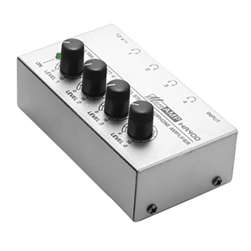 HA400 Headphone Amplifier 4Channel Mini Audio Stereo Headphone