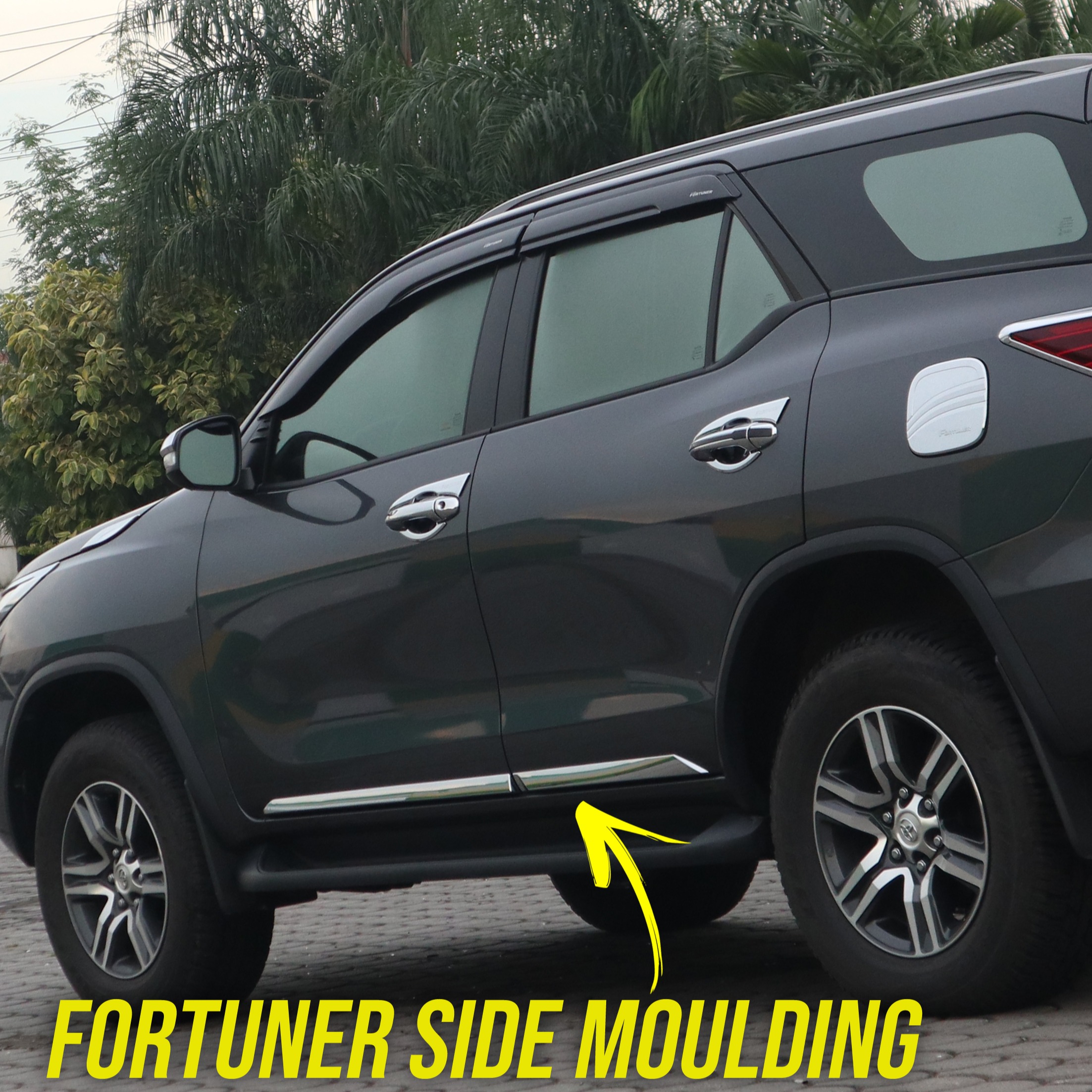 Fortuner 20162023 Chrome Door Body Moulding Lazada PH