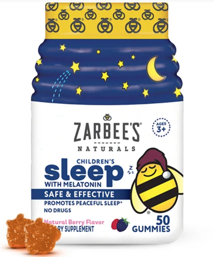 Zarbee's Naturals Children's Sleep with Melatonin Pediatrician Supplement, Safe