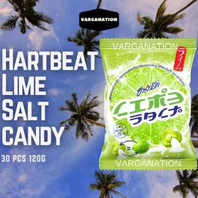 LIME SALT CANDY BY HARTBEAT 120 GRAMS WITH VIT C, WORLD FAMOUS
