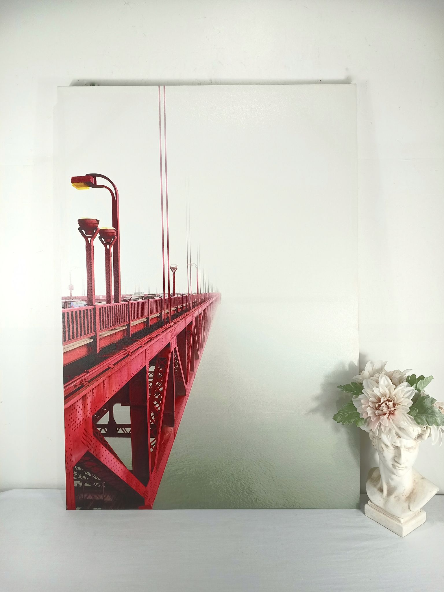 Decorative Tarp Bridge and Flower Wall Décor Design Home Décor