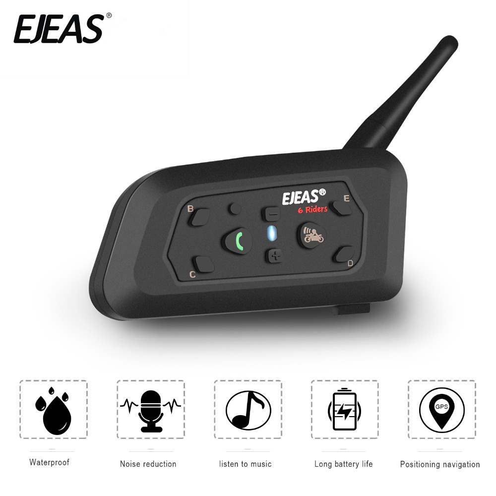 EJEAS V6 Pro, Pair six V6 Pro, motorcycle helmets bluetooth intercom This  video teaches you how to pair six Vnetphone V6 Pro motorcycle helmets