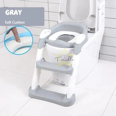 TwinklePH Foldable Baby Toilet Seat Kids Toilet With Adjustable Ladder Child Potty Toilet Trainer Seat