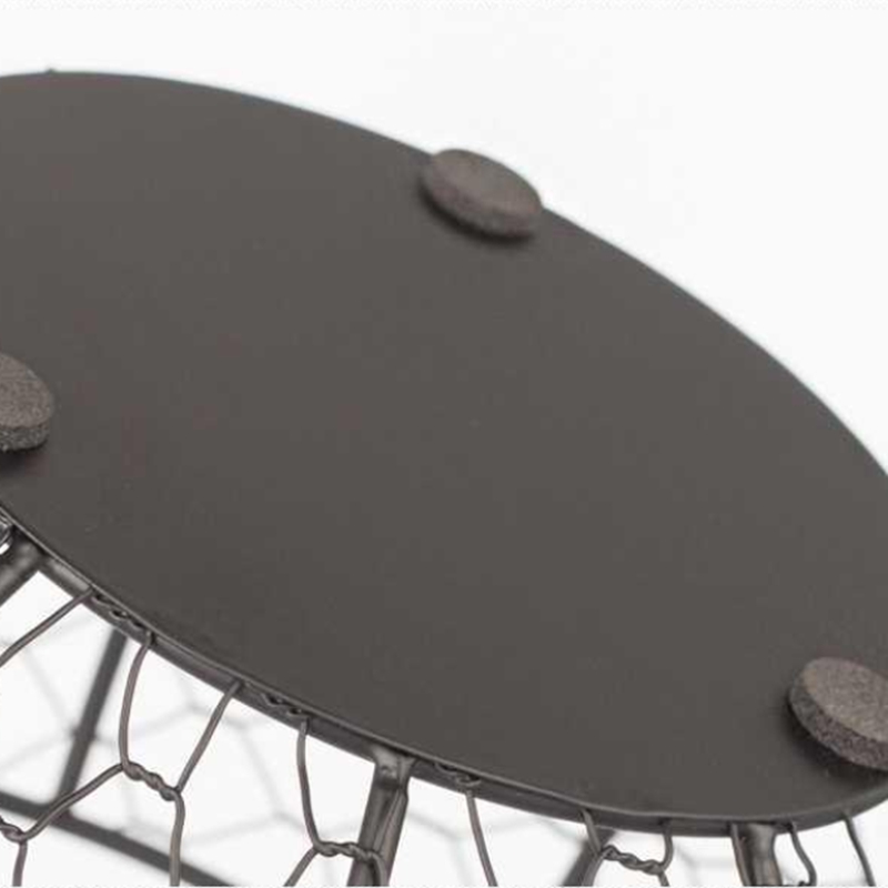 Ceramic Egg Holder Chicken Wire Egg Basket Fruit Basket Collection Hen Ornaments Decoration Kitchen Storage 19CMX22CM