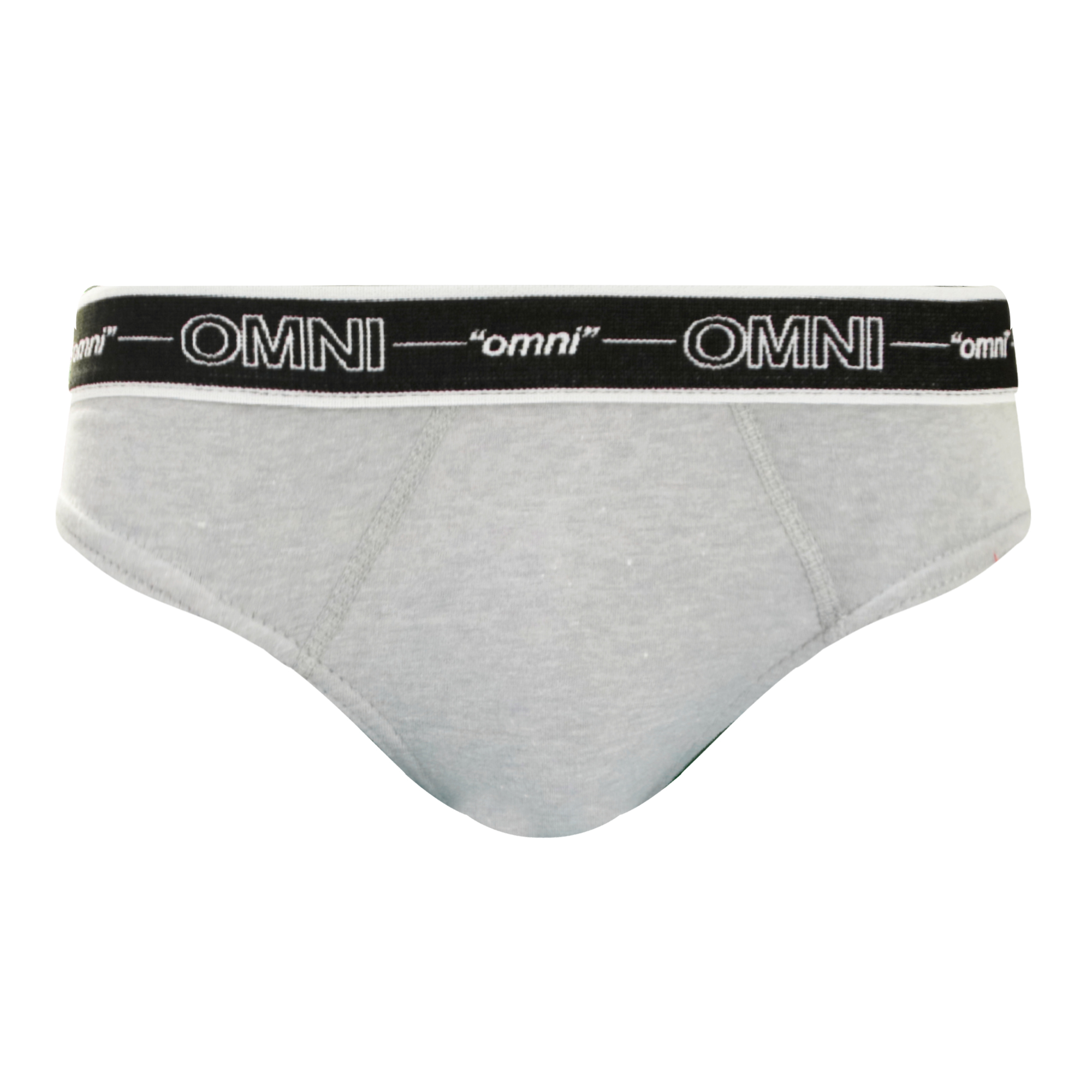 OMNI By SO-EN Men's 3in1 Street Smart Cotton Bikini Outside Briefs