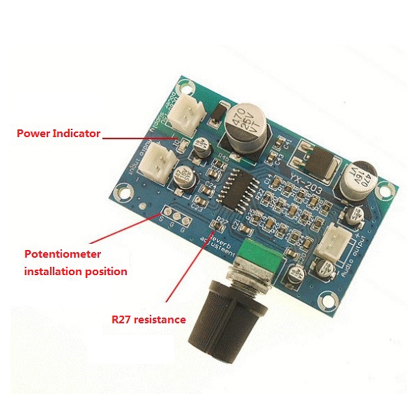 PT2399 Microphone Reverberation Board Effect Super M65831 Mono ...