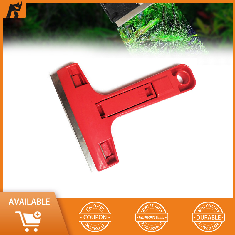 1 Set Aquarium Scraper Cleaner Squeegees Glass Cleaning Wiper Brushes