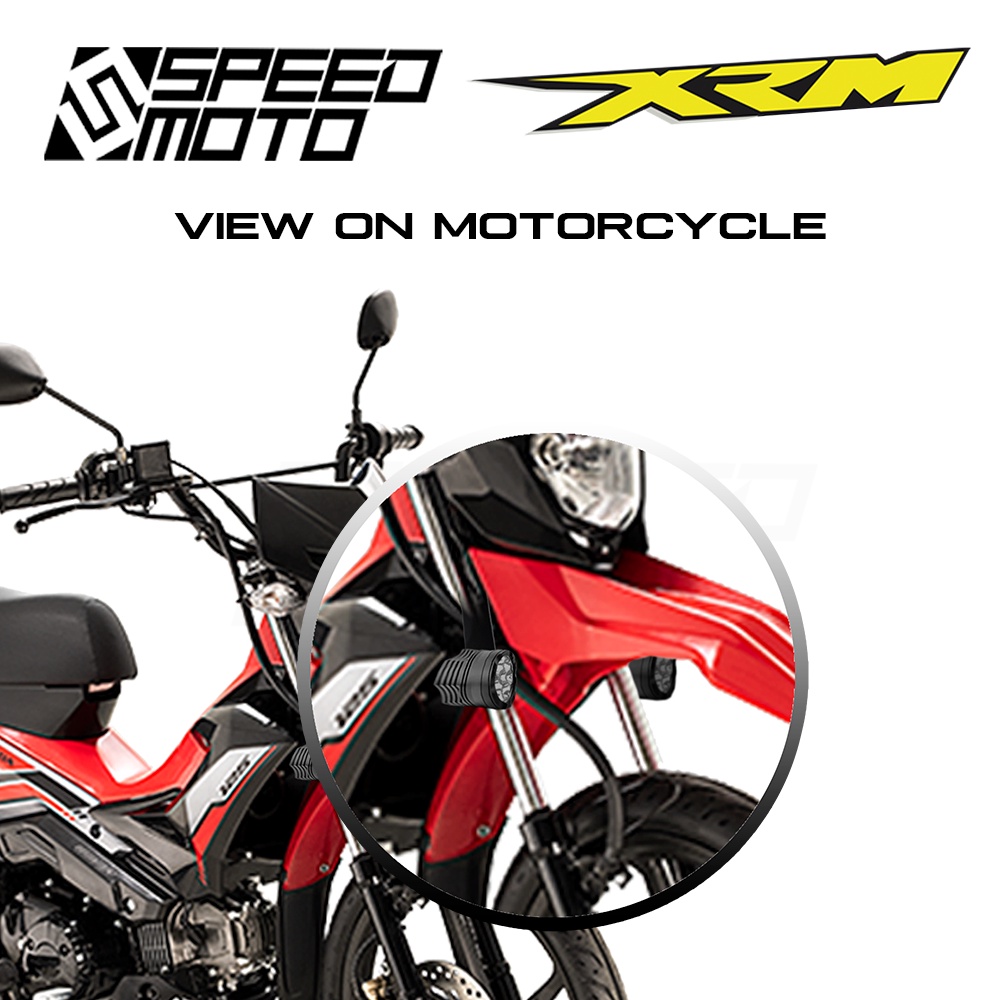 HONDA XRM 110 / 125 MINI DRIVING LIGHT LED BRACKET T5486 BLACK