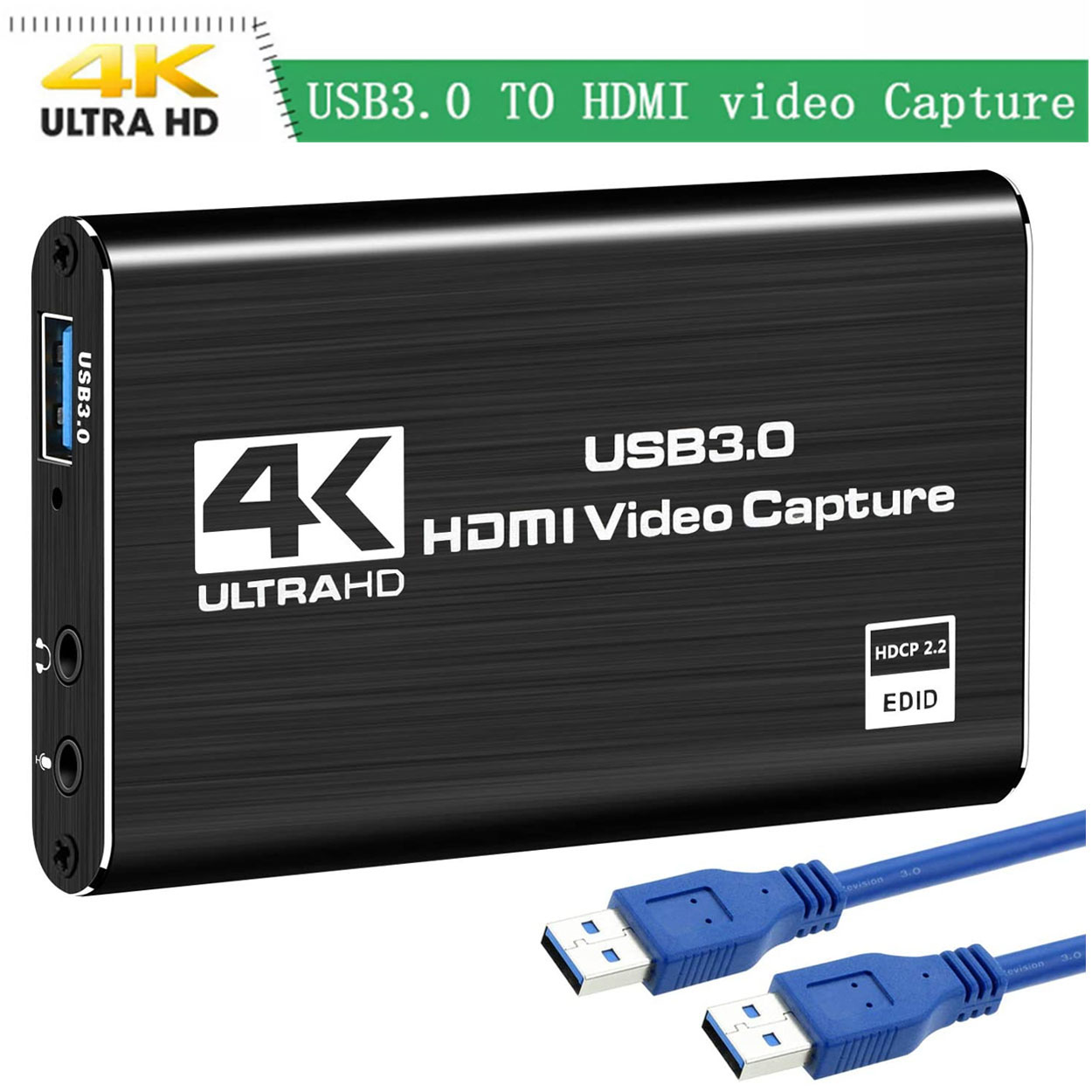 Buy USB 3.0 to HDMI Video Capture Card 4K 1080P 60fps Game Video Record  Live Streaming Converter Recorder Online