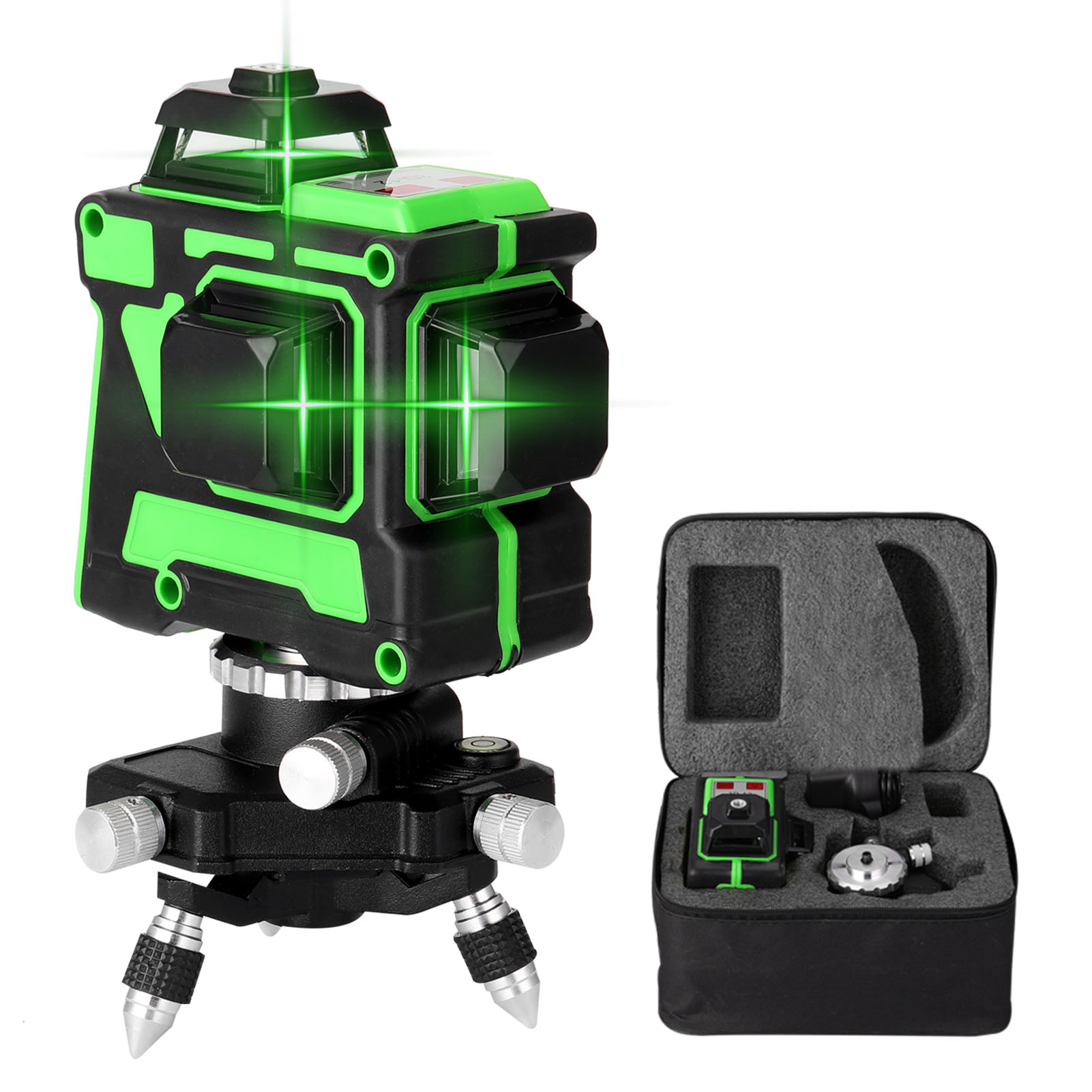KKmoon Multifunctional 3D 12 Lines Laser Level Tool Vertical Horizontal Lines with Self-leveling Function