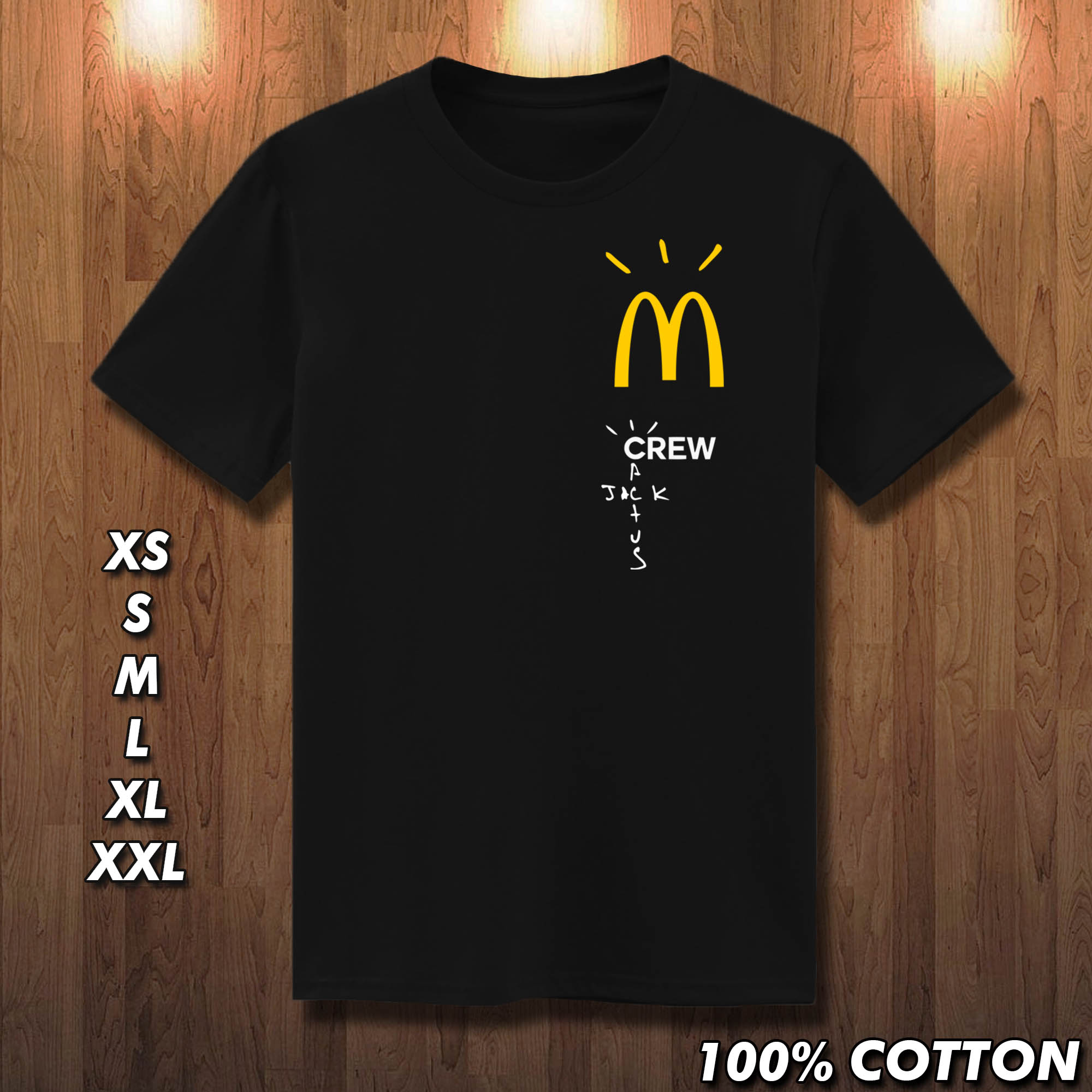 Mcdonalds crew best sale cactus jack shirt