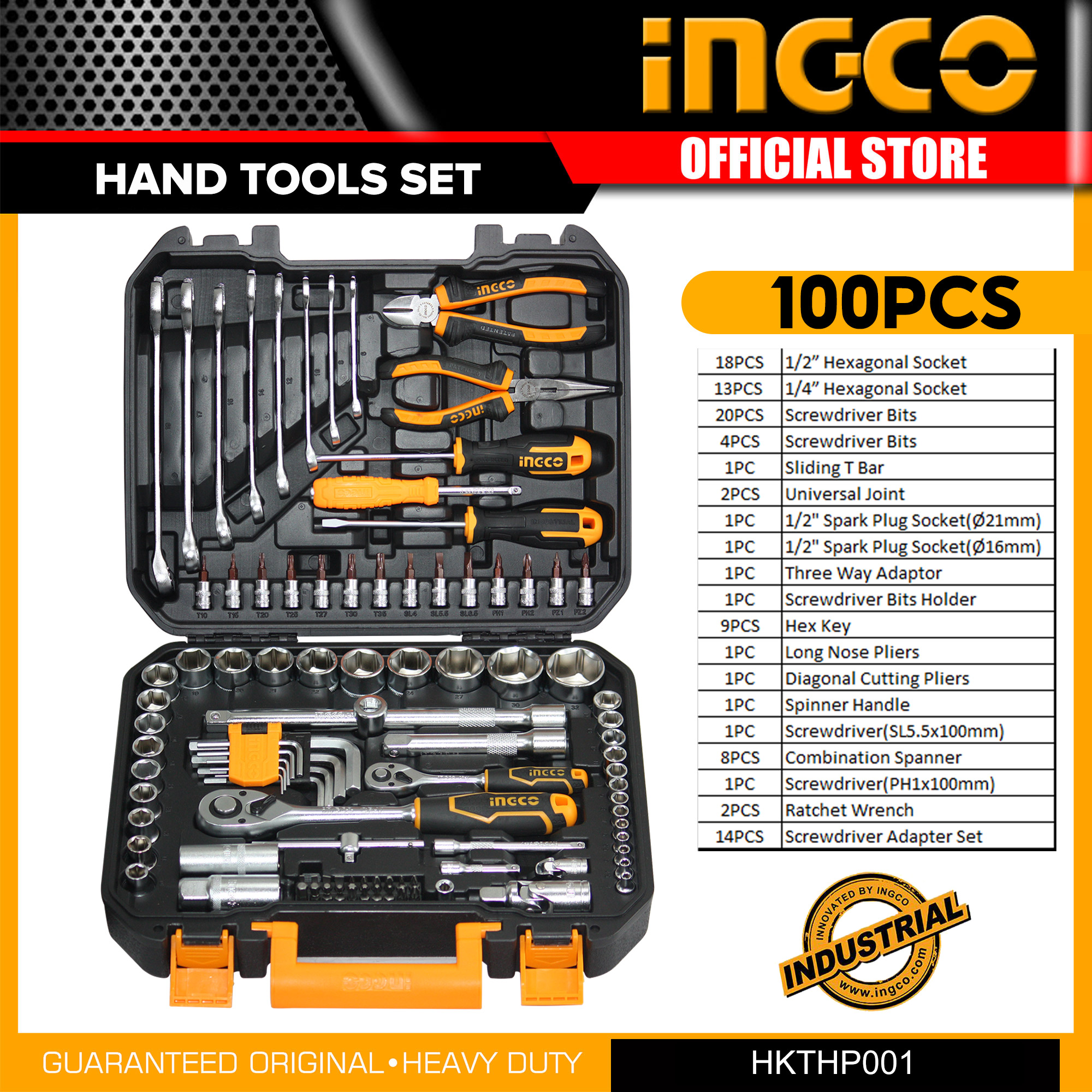 INGCO 100PCS Industrial Hand Tools Set HKTHP1001 IHT Lazada PH