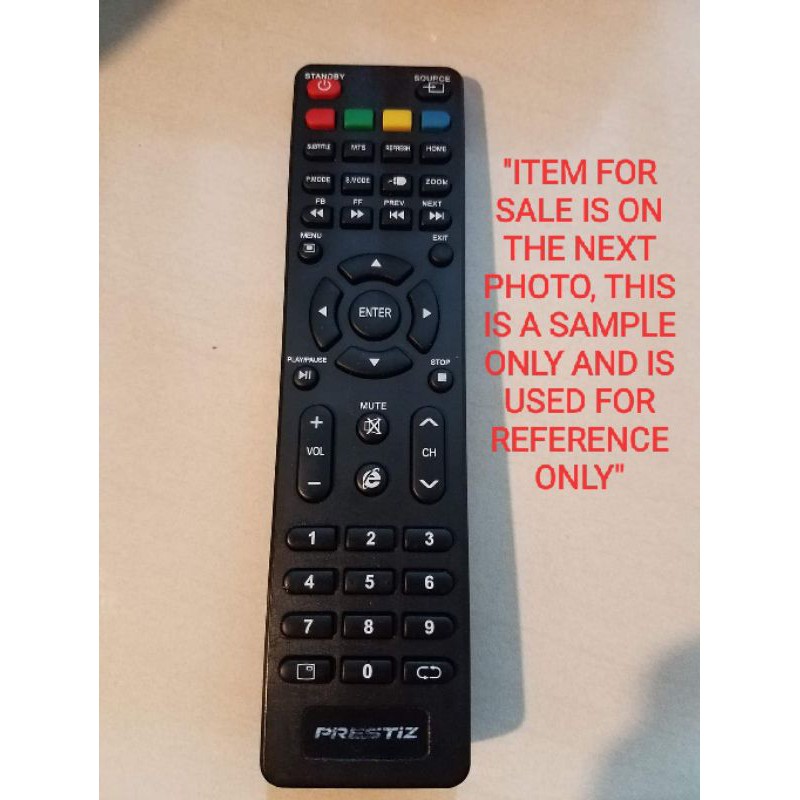 Prestiz Smart TV Remote (Replacement) Lazada PH