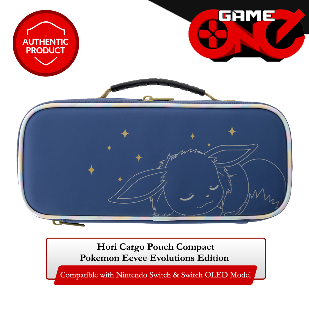 Opbergtas Voor Switch En Accessoires HORI Cargo Pouch Compact – Draagtas Voor Nintendo Switch Met Eevee Design | Officieel Pokémon Licentie Tas Voor Switch OLED