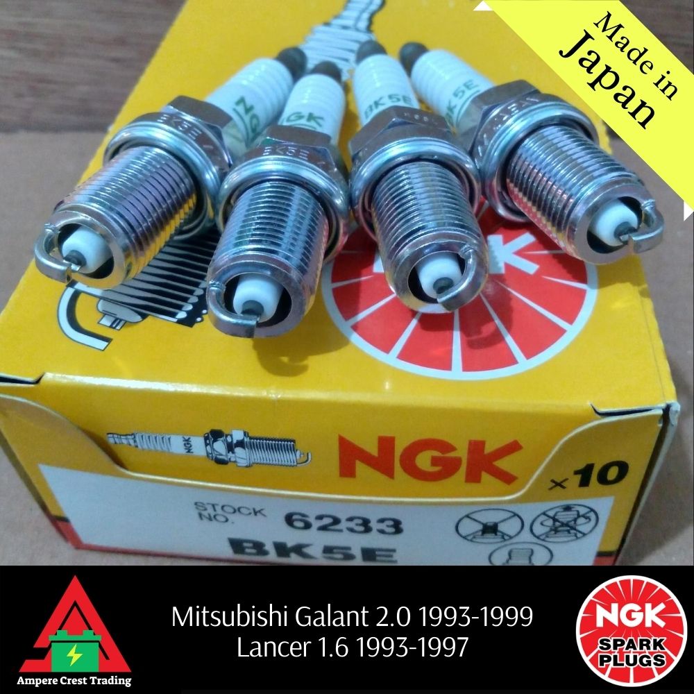 NGK Spark Plug BK5E for Mitsubishi Galant 2.0L 93-99, Lancer 1.6L