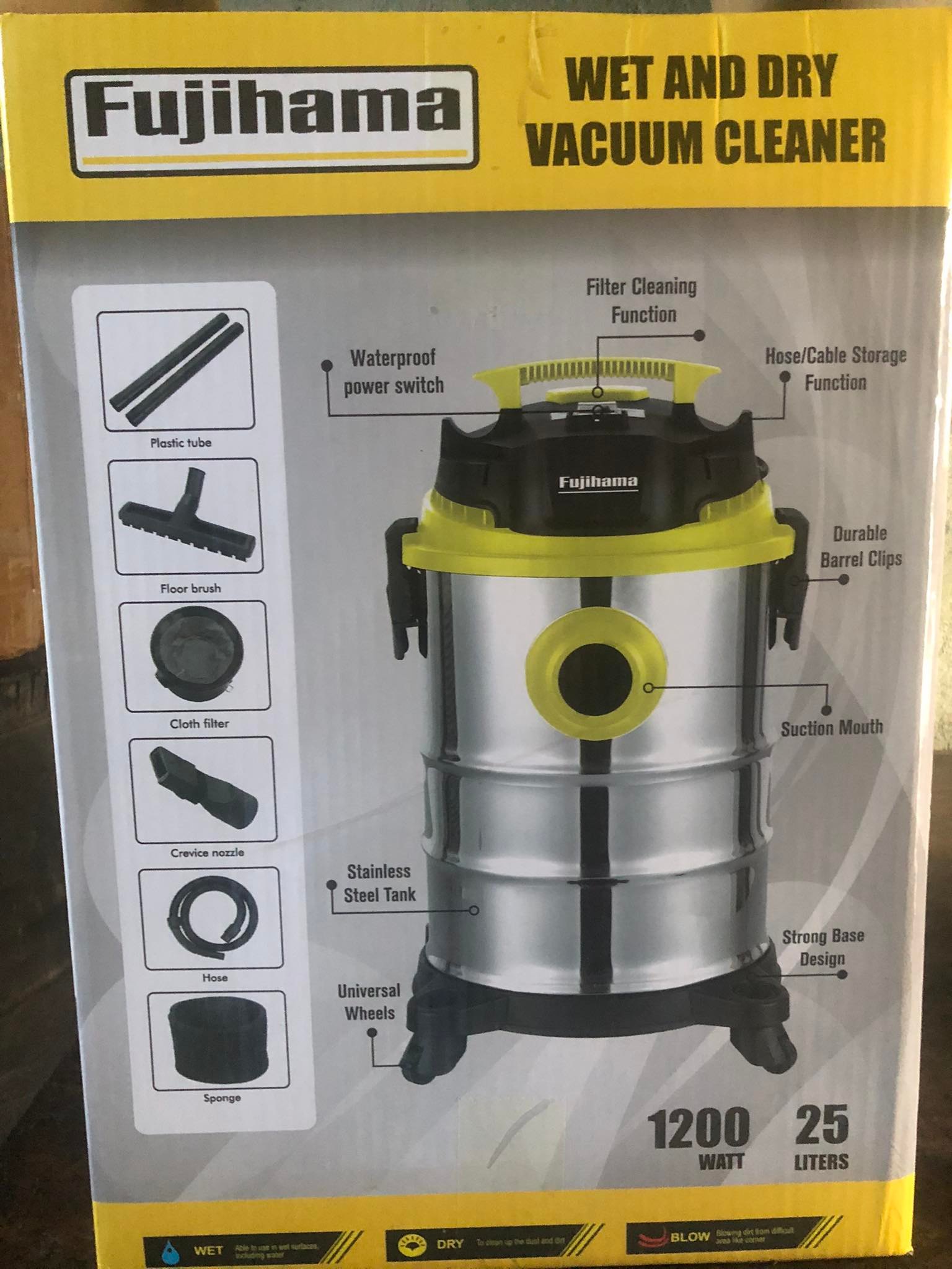 Fujihama Vacuum Cleaner Stainless HEAVY DUTY Lazada PH