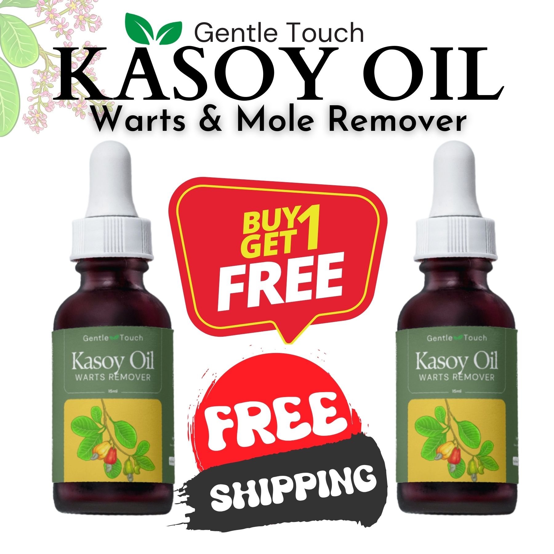 ✓{Gentle Touch} Warts & Mole Remover Original Kasoy Oil Extract