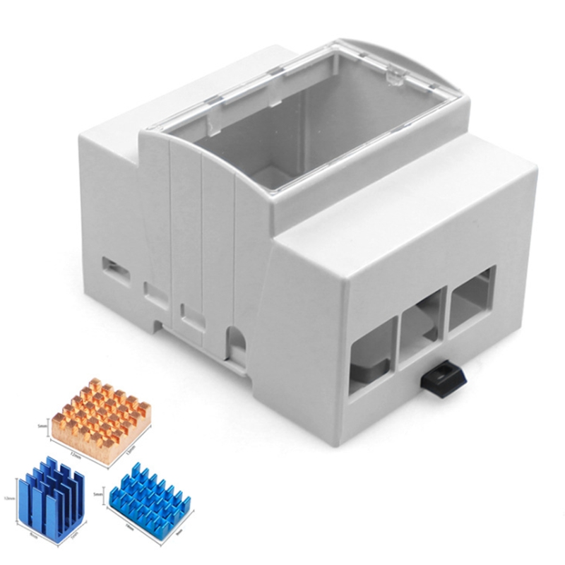 for Raspberry Pi 4 Model B ABS Case White Case Protective Case Enclosure for Raspberry Pi 4B