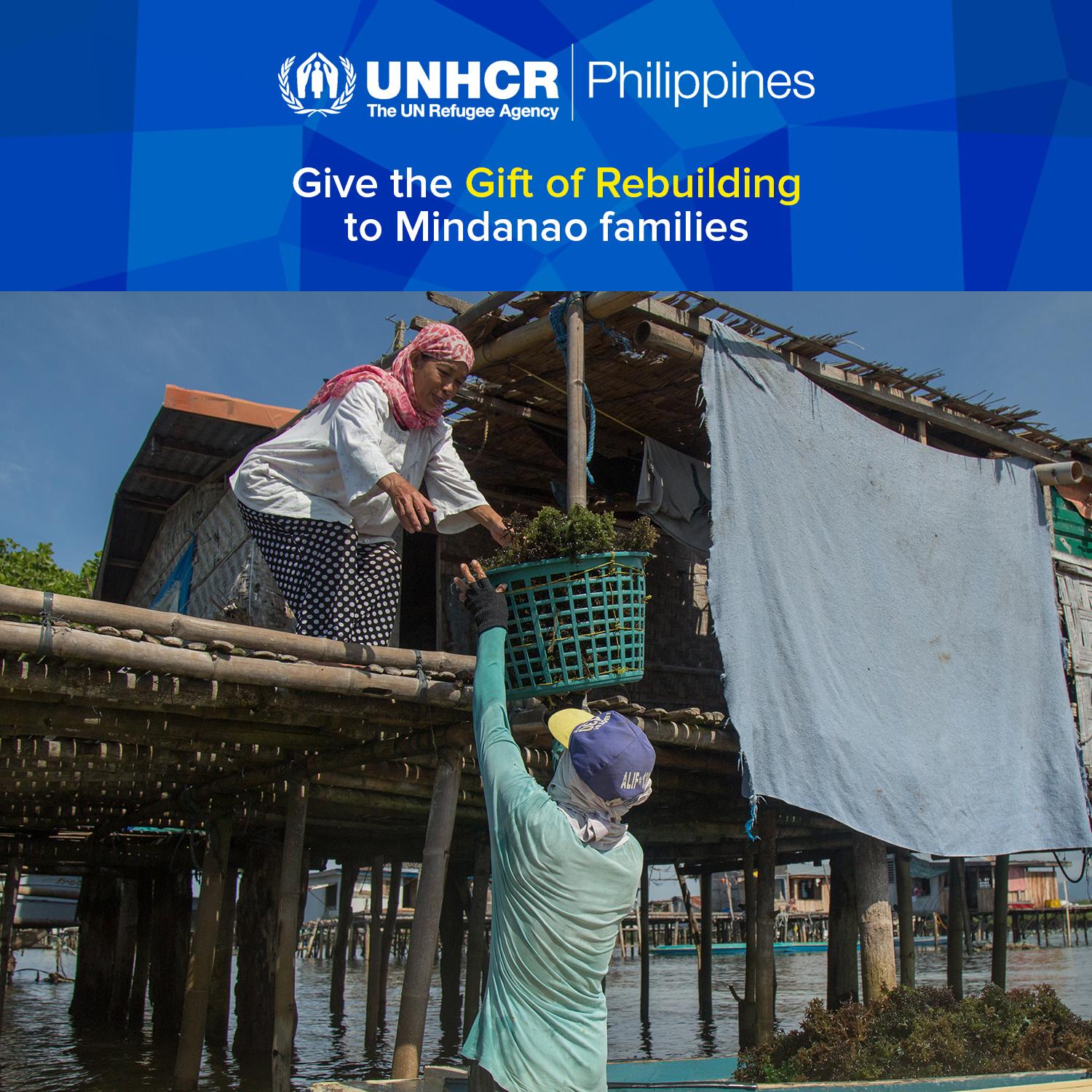 UNHCR Donation Voucher: The Gift of Rebuilding to Mindanao Families