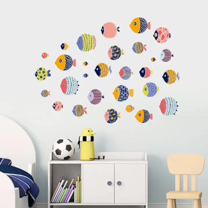 colorful wall stickers