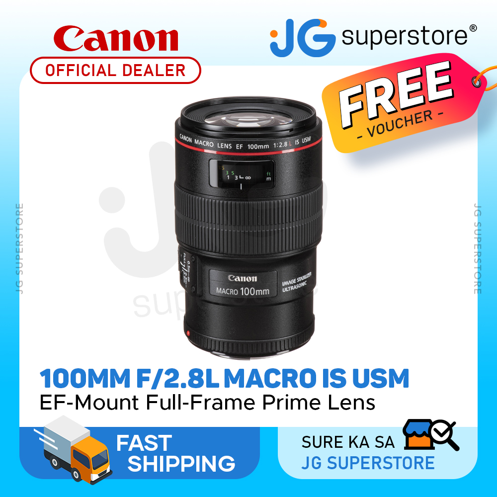 Canon EF 100mm Macro IS USM Prime Lens with Full Frame