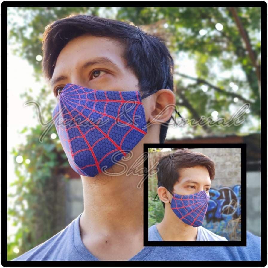 Spider Facemask design with filter Lazada PH