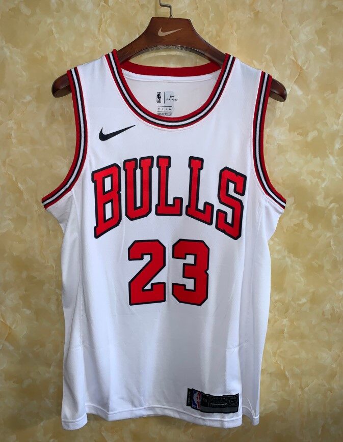 Michael Jordan #23 Chicago Bulls White Jersey