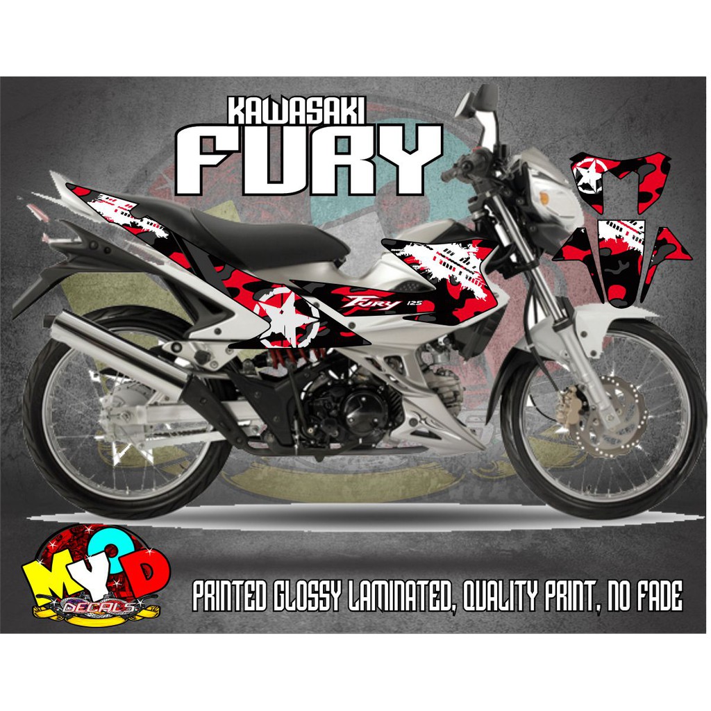 kawasaki fury decals