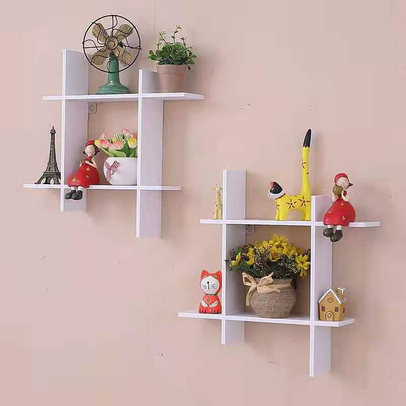 SQUARE WOOD #2 New Modern Simple Wall Rack Decorative Wall Hanging ...