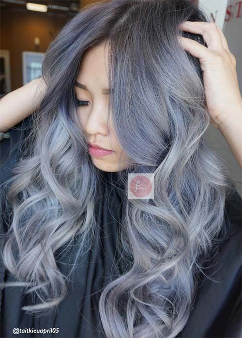 Grey Blue Permanent Hair Color Set  Bremod Hair Dye | Lazada PH