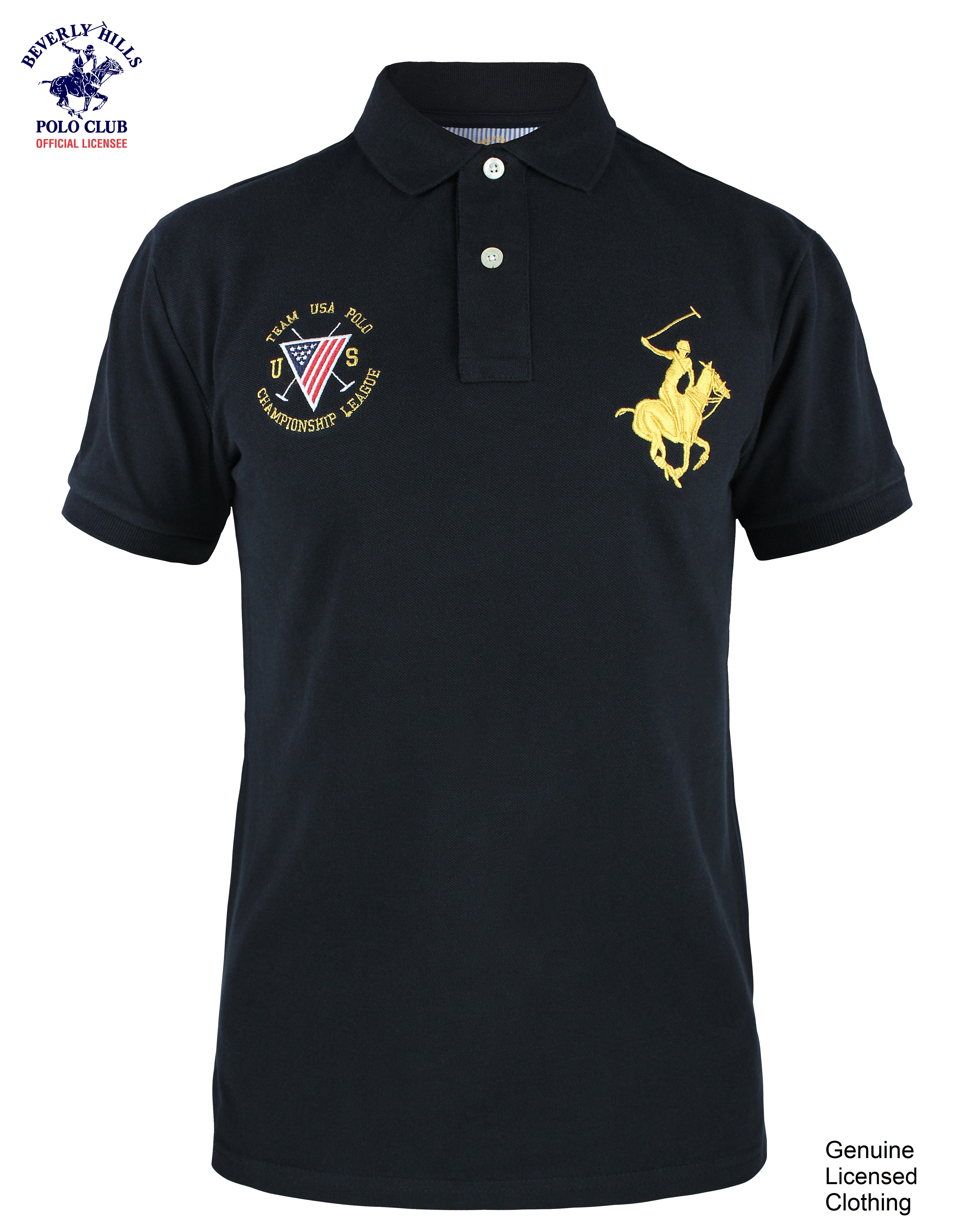 Beverly Hills Polo Club Men's Polo Shirt in Black SDN1059 | Lazada PH