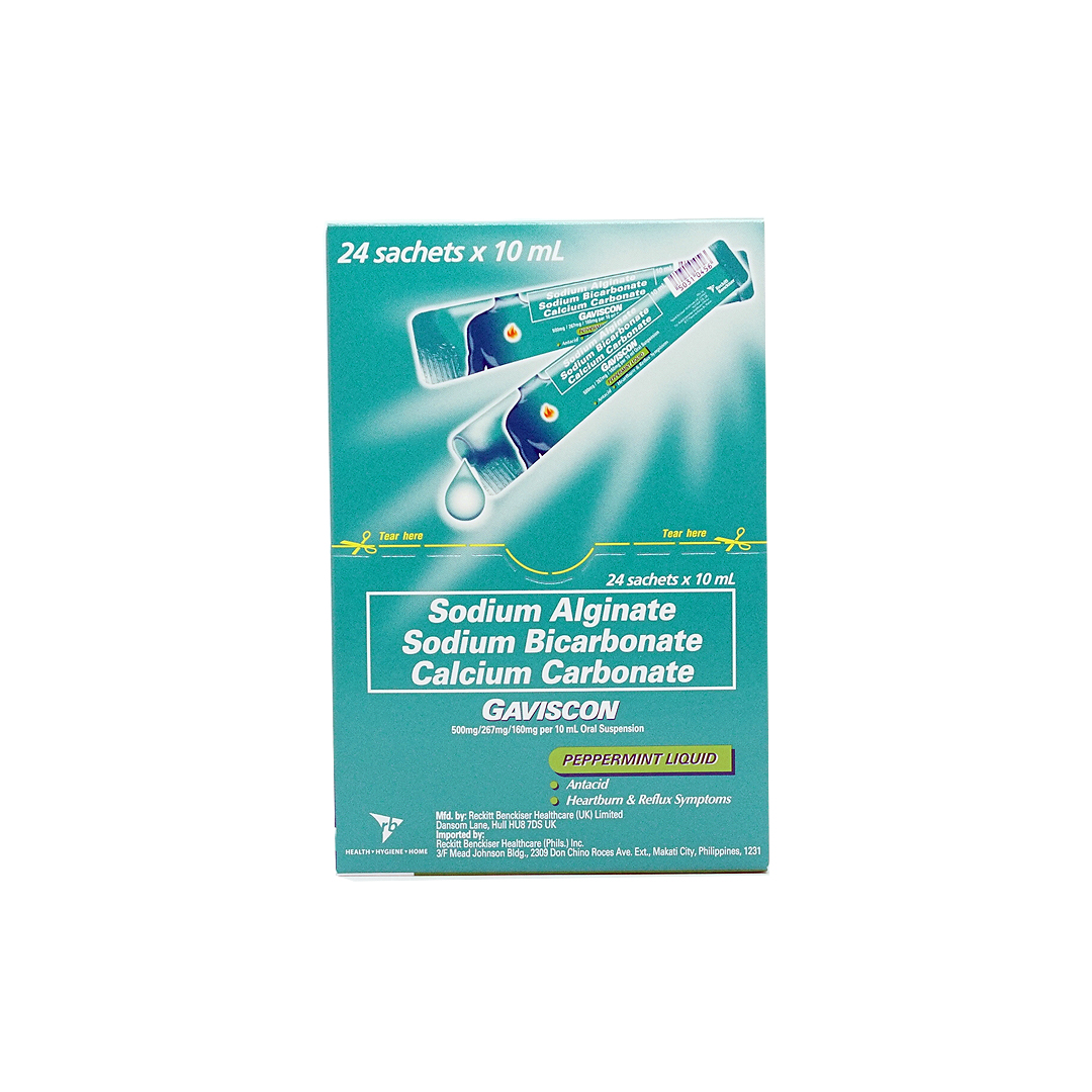 Gaviscon Peppermint Liquid 10ml Sachet Lazada PH