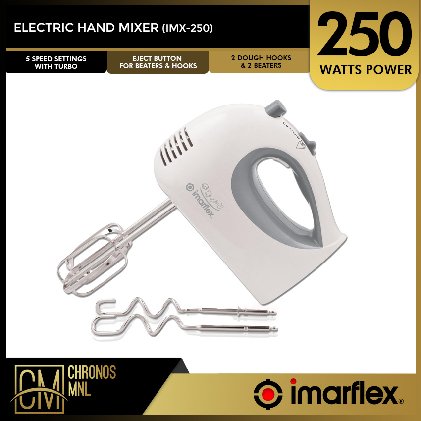 Chronos Imarflex Portable IMX250 Electric Hand Mixer (250W) Lazada PH