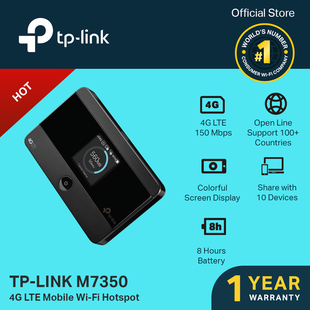 TP-Link M7350 4G Openline Mobile Wi-Fi Hotspot Globe/Smart/Sun Supported Mobile WiFi WiFi Hotspot Pocket WiFi TP LINK TPLINK | PH