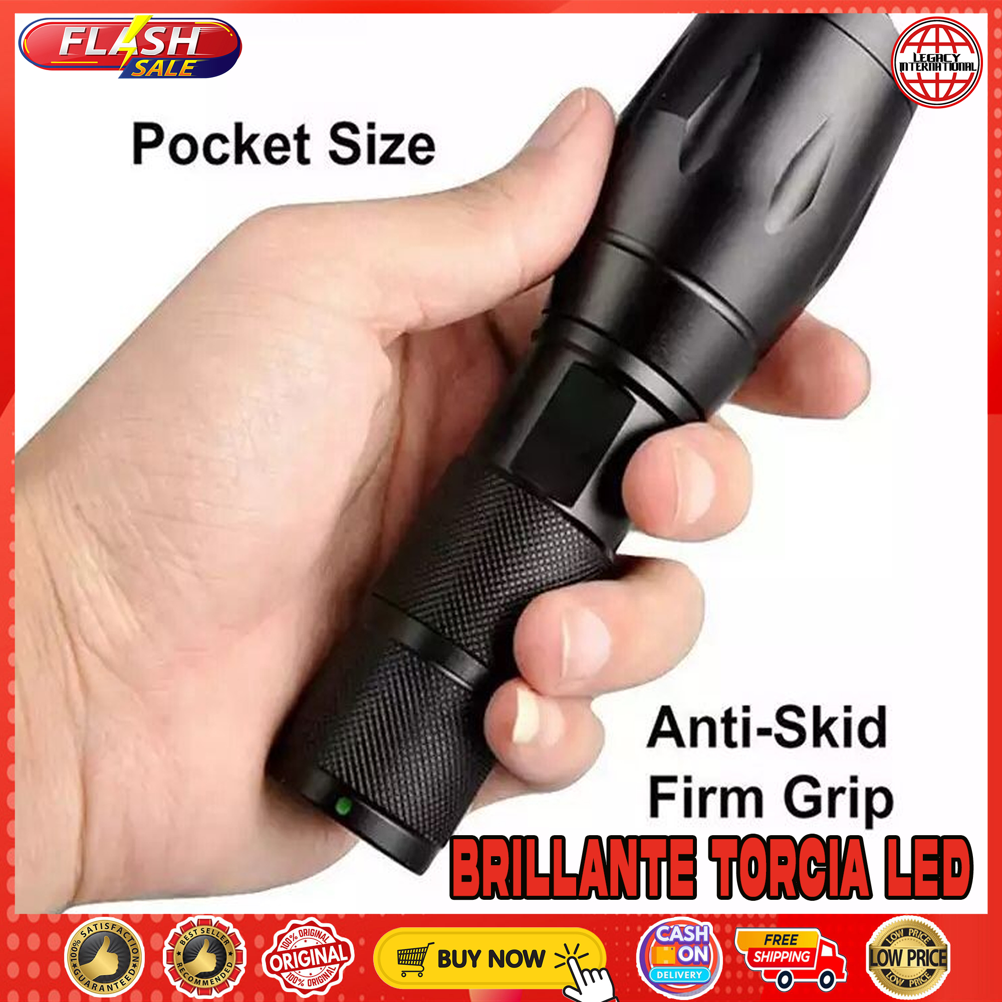 Brilliante Torcia LED Flashlight