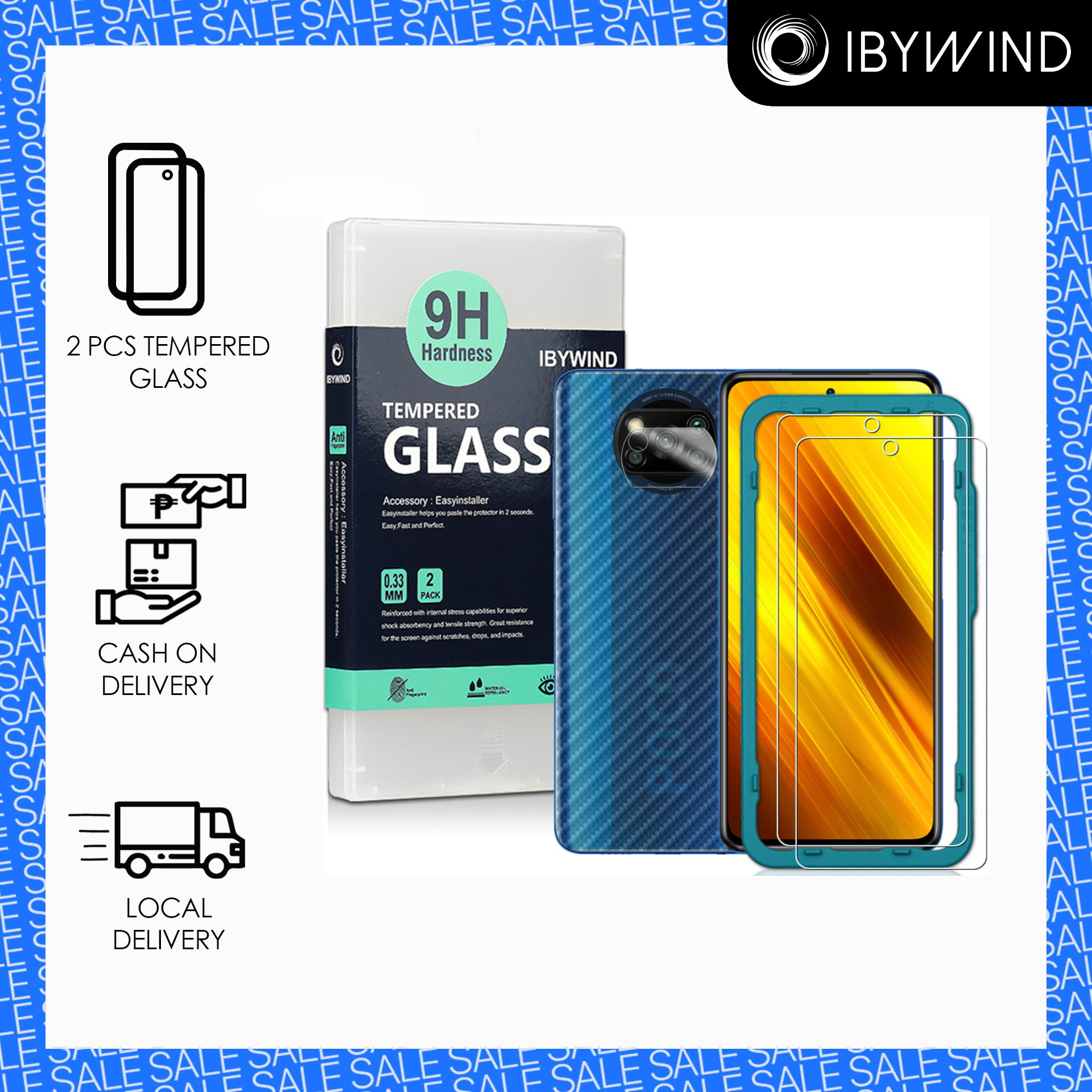 Ibywind Screen Protector for Xiaomi Poco X5 Pro 5G(6.67) 2 Pack+1 Pack  Camera Len Protector+1 Back Film,9H Tempered Glass,HD Clear,Scratch