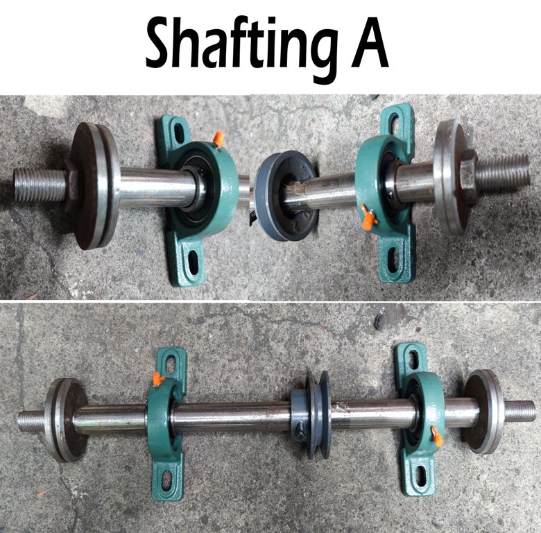 SHAFTING with PILLOW BLOCK 100 heavy duty (solid metal) Lazada PH