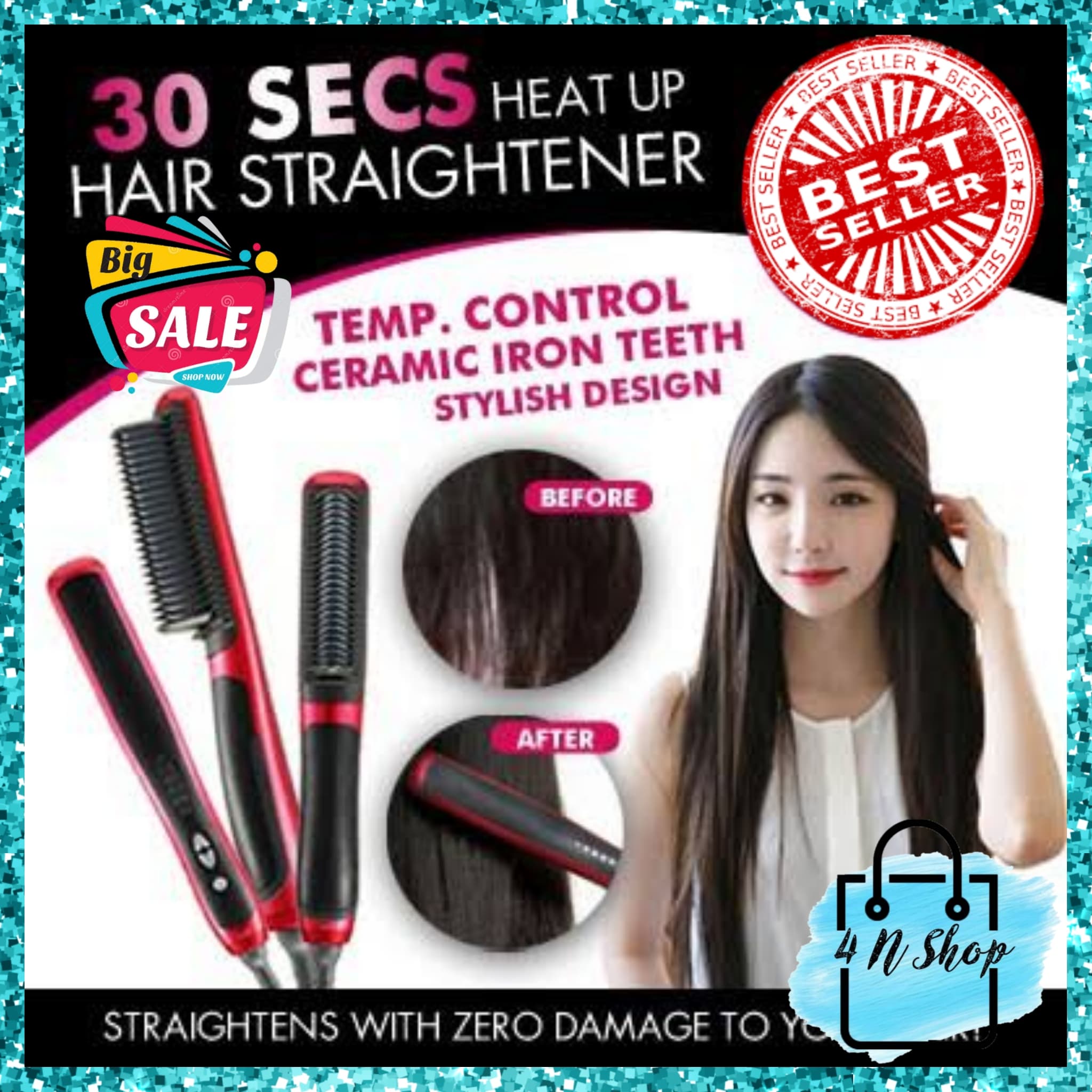 straight hair comb brush