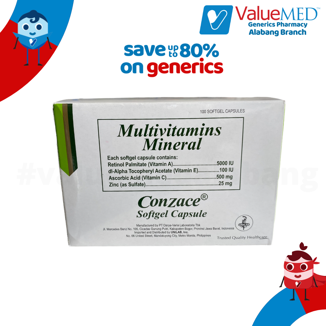 Multivitamins + Minerals (Conzace) Capsule 10pcs Lazada PH