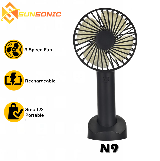 N9 Mini Fan Rechargeable Handheld USB Rechargeable Portable Cooling Fan ...