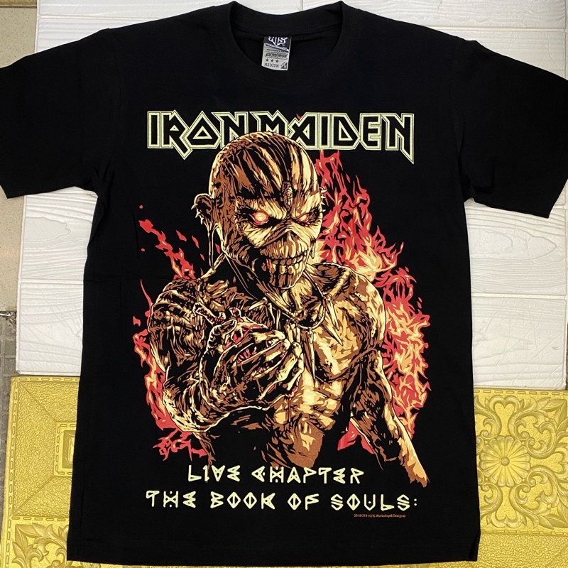 Iron Maiden T Shirt Book of Souls Live Chapter 2017 New Official Mens Black